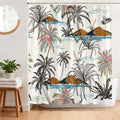 Tropical Palm Tree Shower Curtain | Waterproof Polyester Fabric