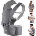Kisdream Ergonomic Baby Carrier with Hip Seat and Lumbar Support