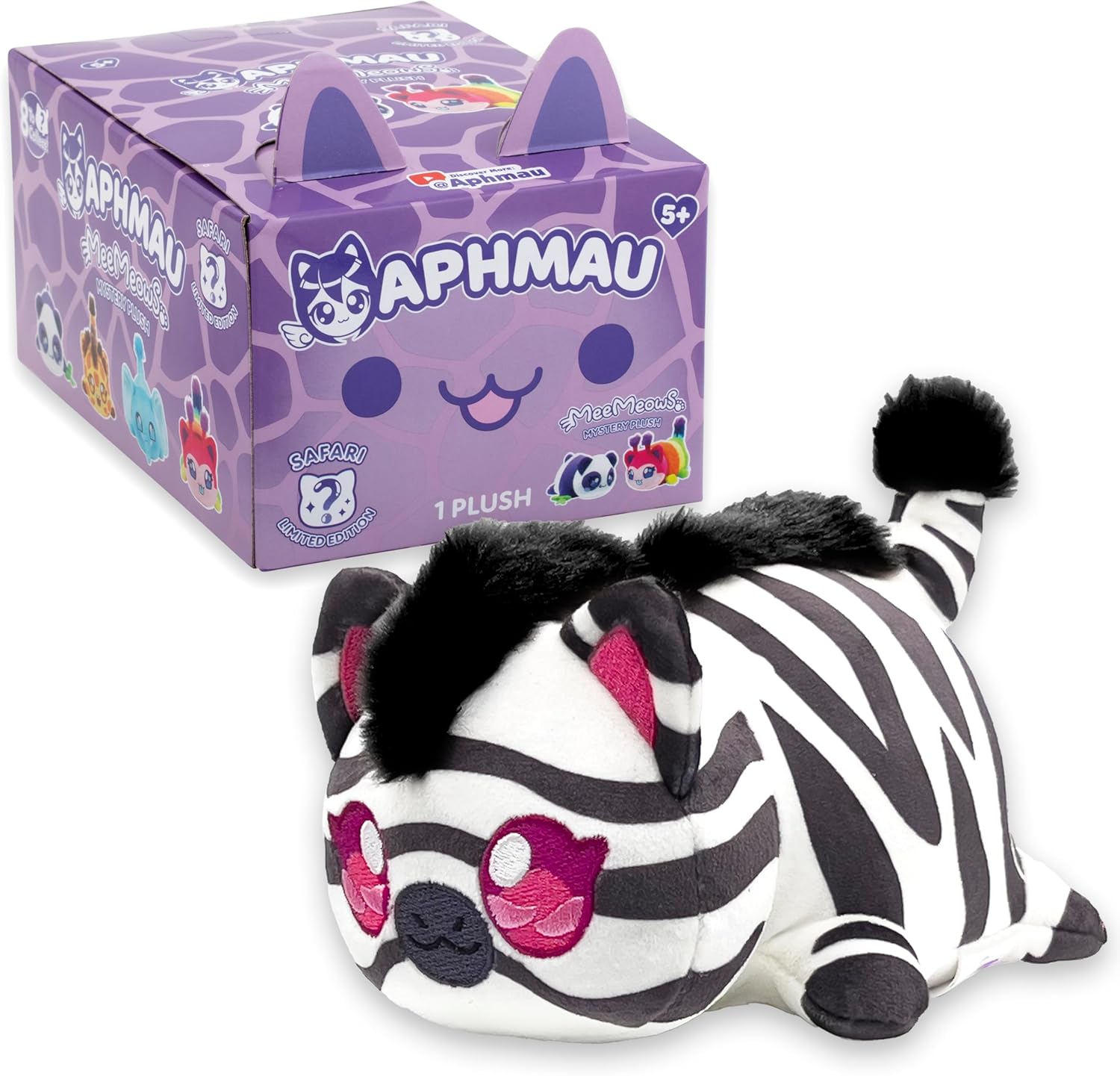 Aphmau MeeMeow Mystery Plush – Safari Collection Collectible Cat Toy
