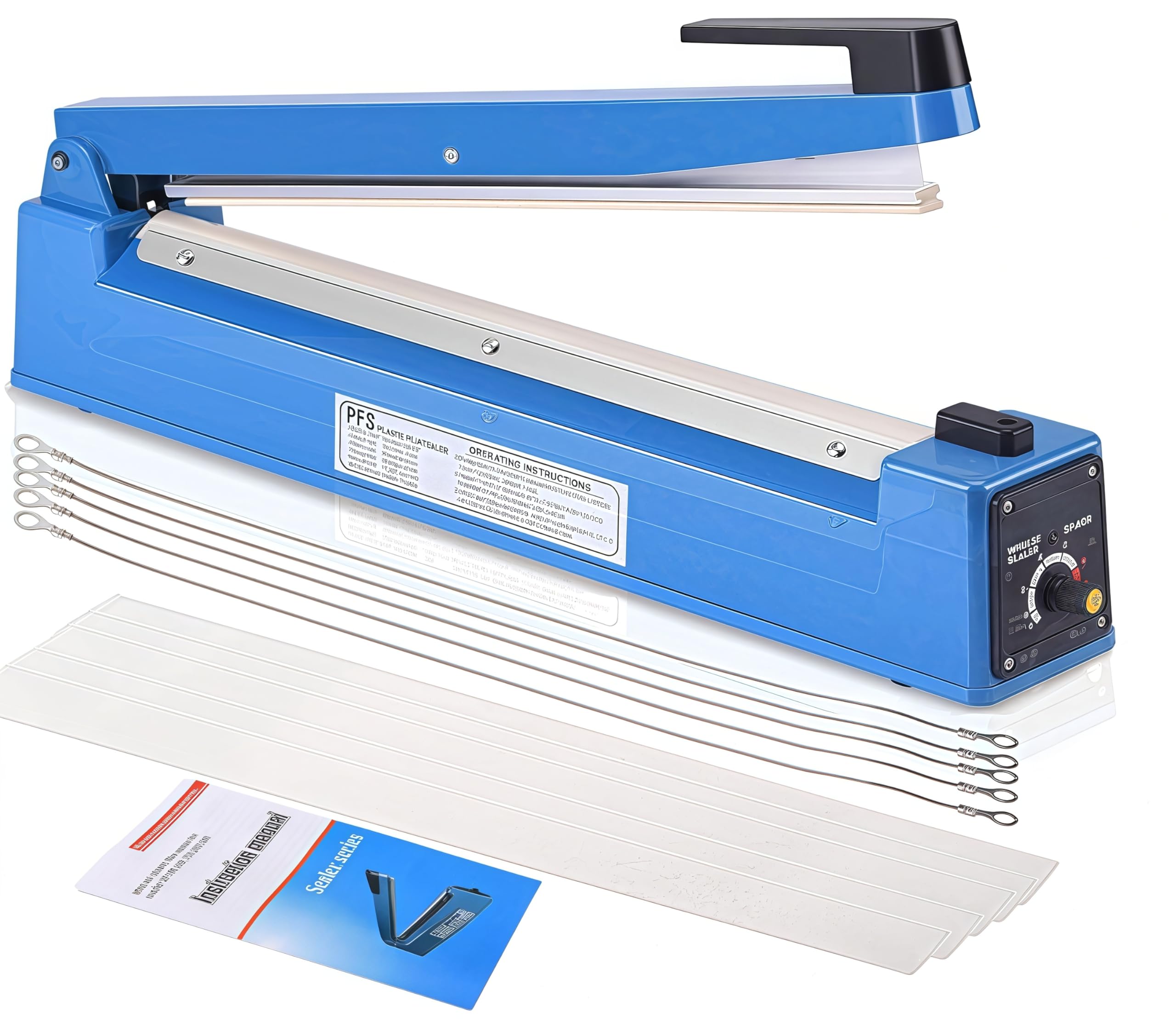 400mm Impulse Heat Sealer | Manual Tabletop Plastic Bag Sealer