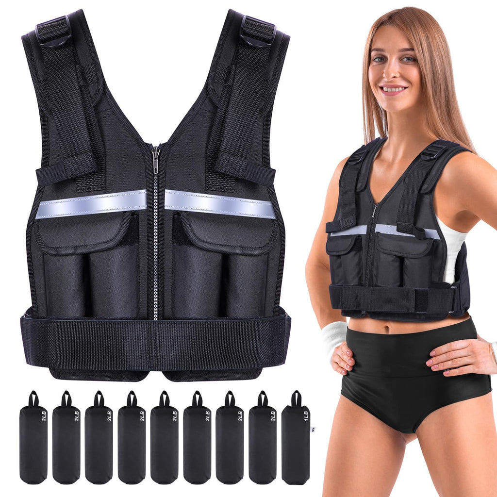 Sportneer Adjustable Weighted Vest 0.9-8kg | Neoprene Running Vest