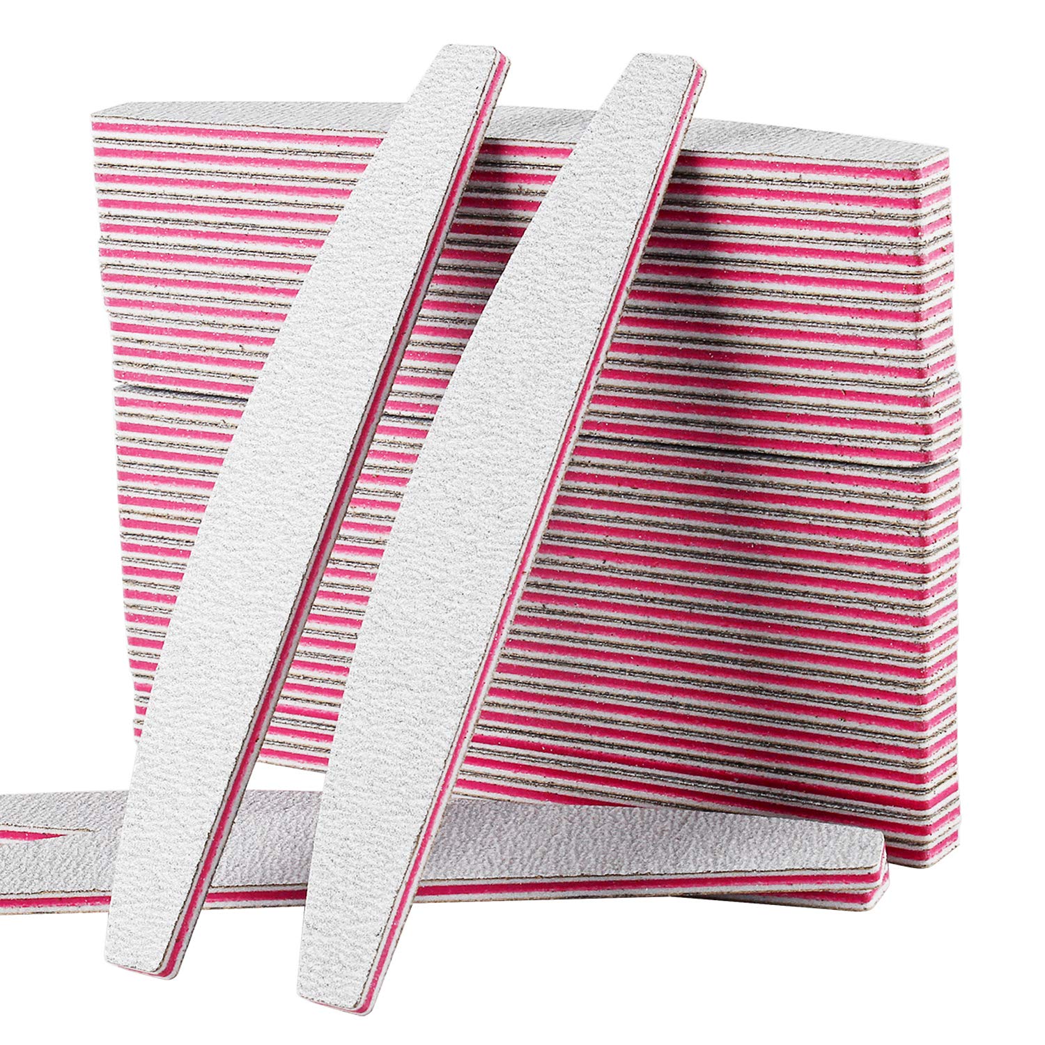 AYITOO 50Pcs Nail Files 100/180 Grit for Acrylic and Gel Nails