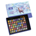 GlisDyck 60 Color Metallic Watercolor Paint Set | Mini Shimmer Pearl Kit