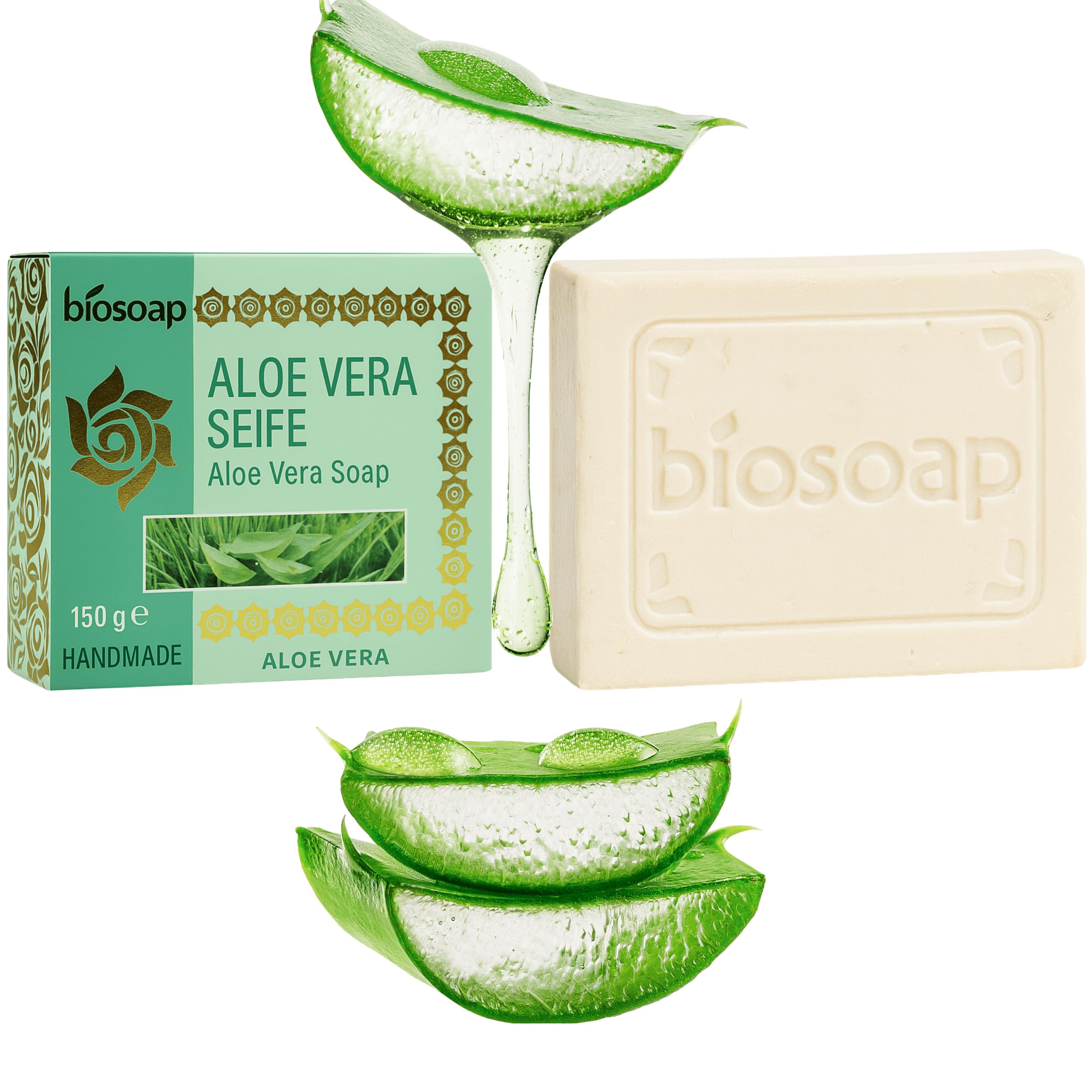 Jolof Store Natural Aloe Vera Soap – Handmade 150g Skin & Body Care