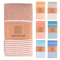 MOMOMUS XXL Extra Large Beach Towel - 100% Cotton Sand Free Fouta - Brown
