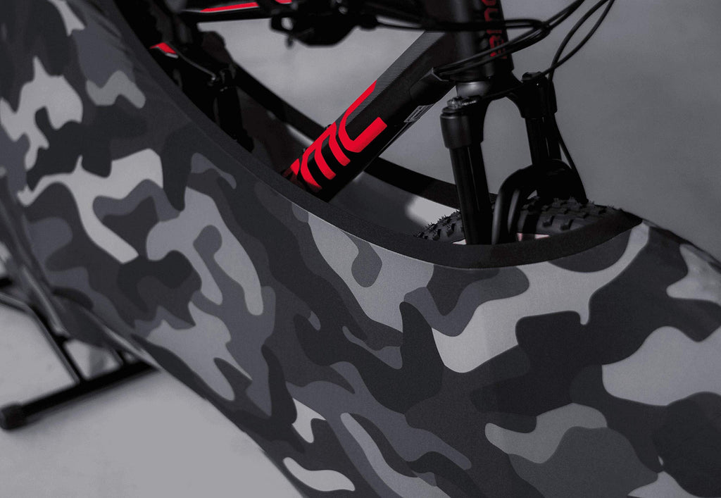Velo Sock Indoor Bicycle Cover - Stretchy Dirt Proof Travel Guard - Camo