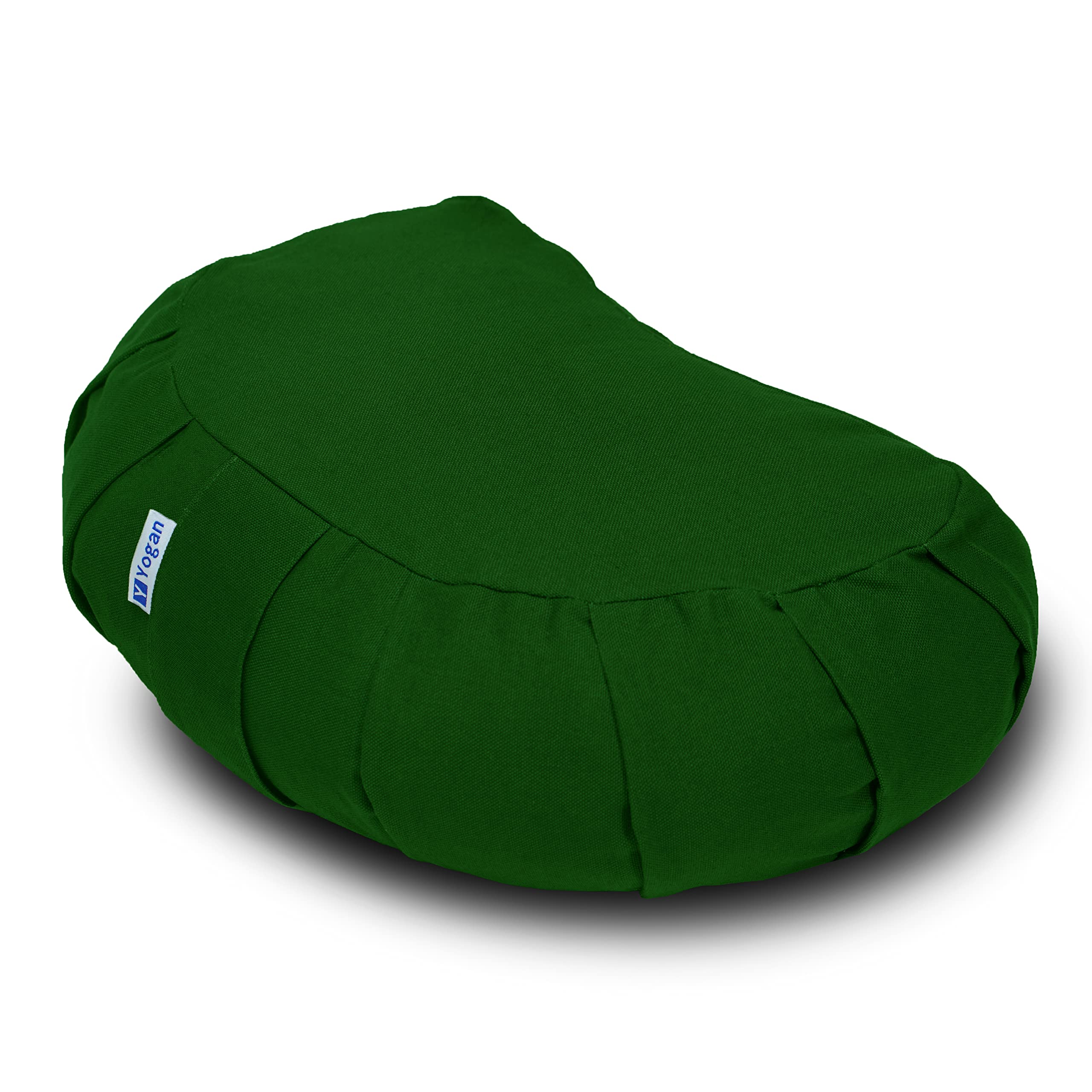 Yogan Crescent Meditation Cushion | Organic Cotton & Buckwheat Hulls