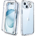 Diaclara iPhone 15 Case – Full Body Rugged Cover with Screen Protector