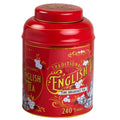 New English Teas Vintage Victorian Red Tea Caddy | 240 Breakfast Teabags