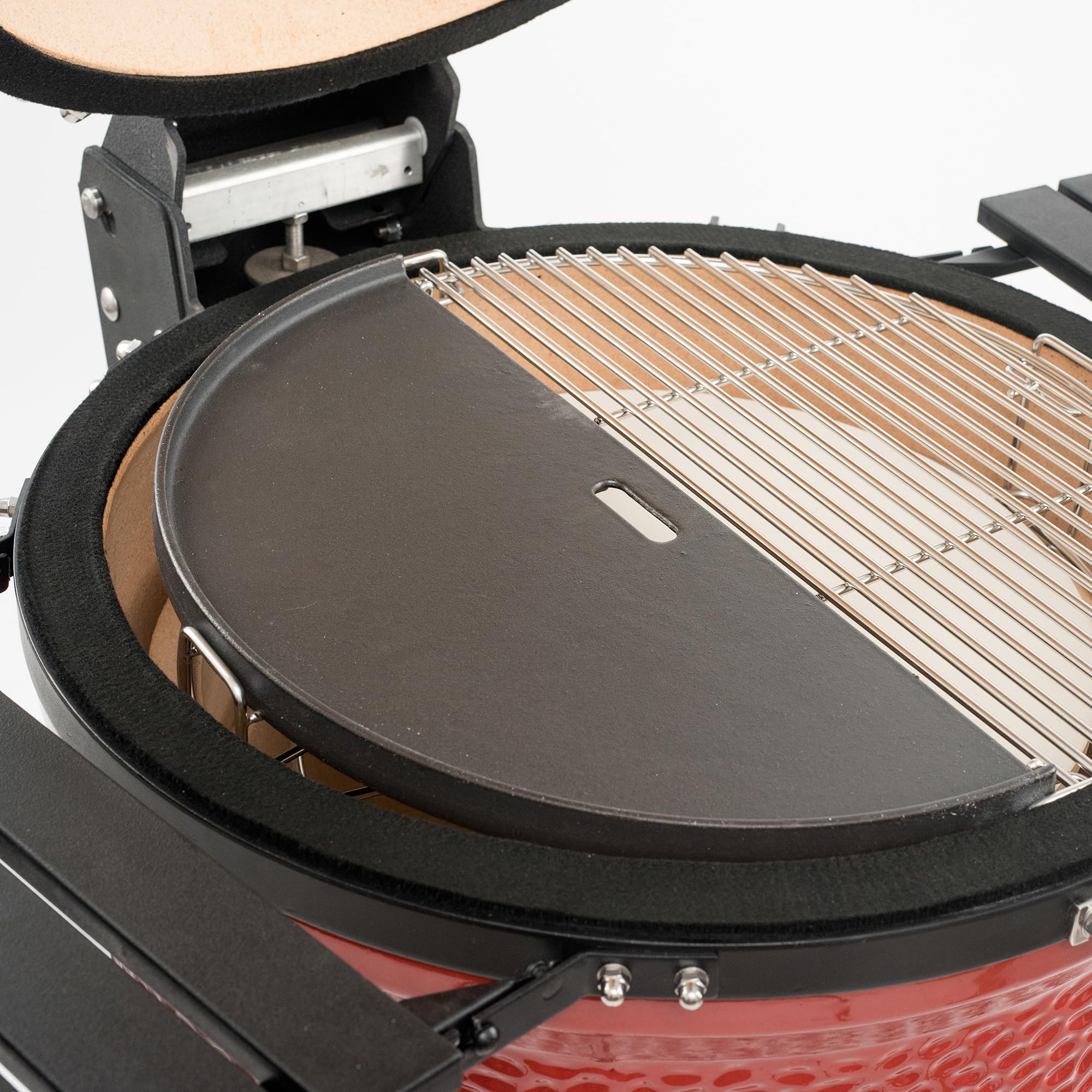 Kamado Joe Classic Joe Reversible Cast Iron Griddle – Half Moon Accessory