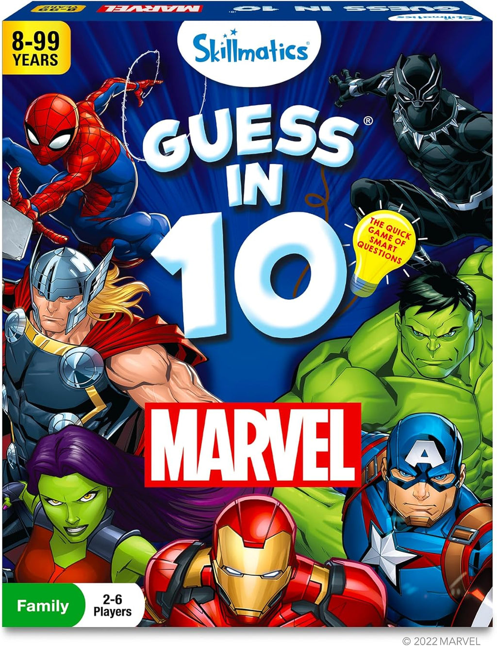 Skillmatics Guess in 10 Marvel Edition - Trivia Card Game for Kids
