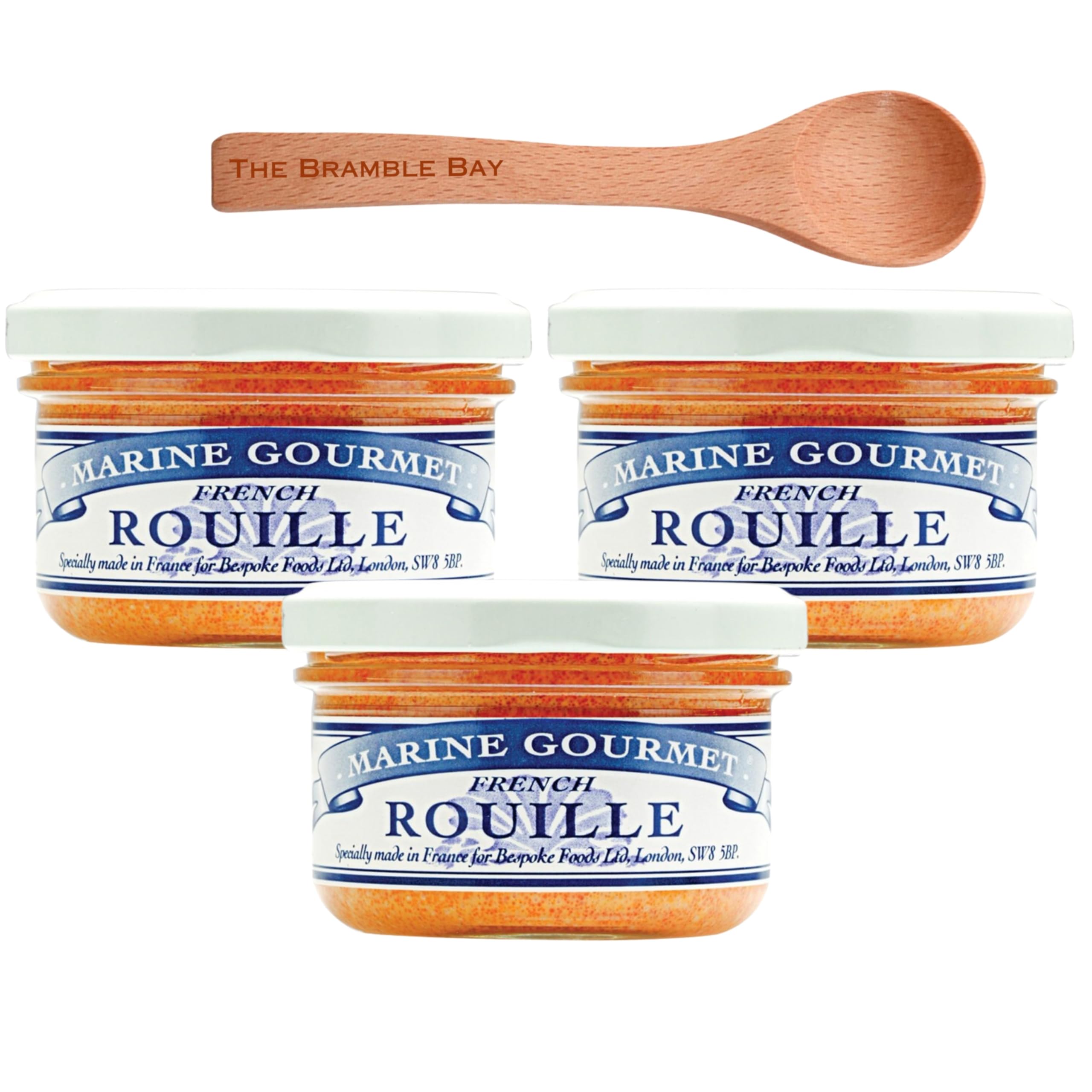 Bramble Bay French Rouille Garlic Spread - Gourmet Dip 90g (Pack of 3)