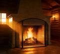 Kingson Black Fireplace Guard – 96.5x61cm Baby Safety Fire Screen