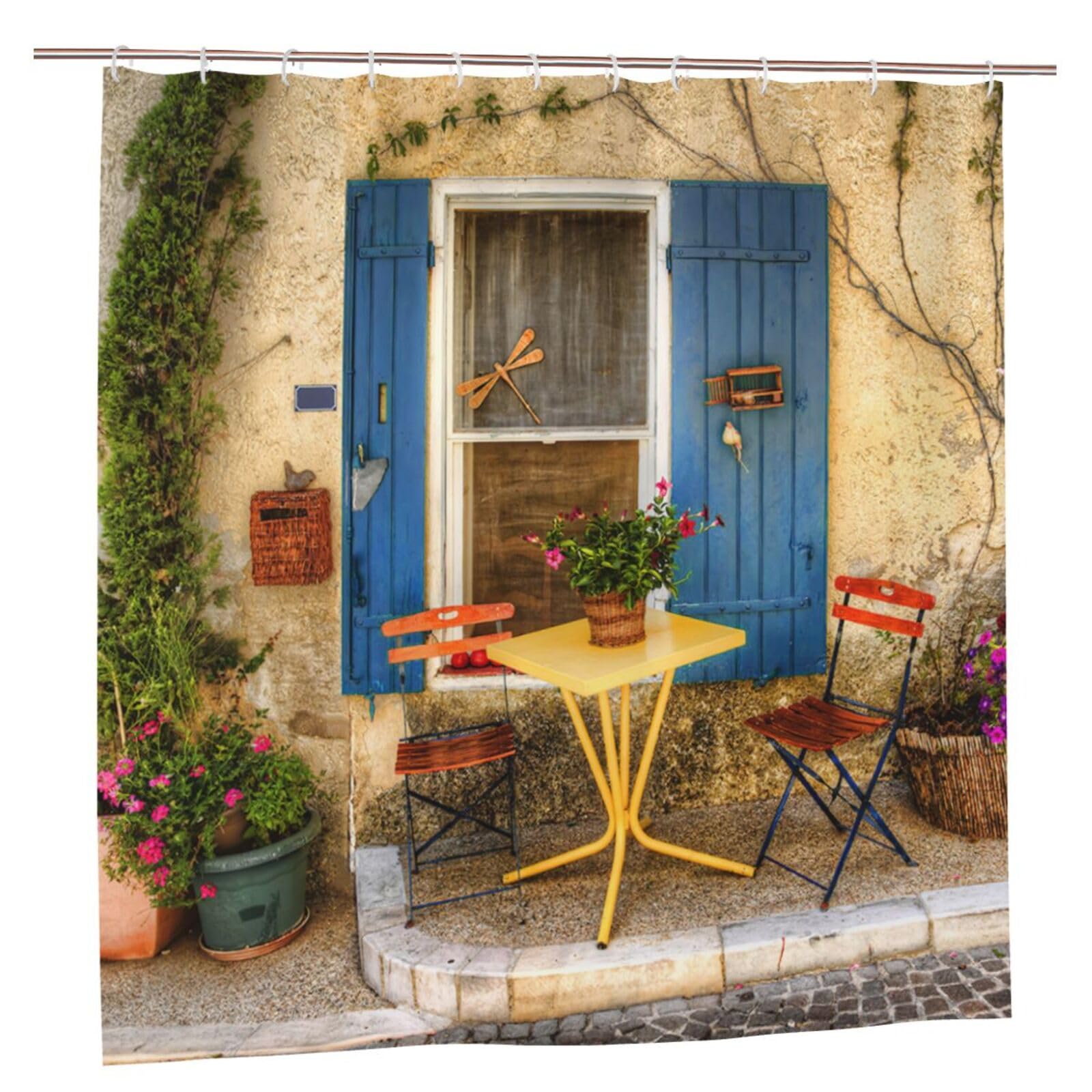 Newhomestyle 3D Garden View Shower Curtain | Waterproof Polyester