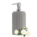 HKDZ Natural Marble Soap Dispenser – 250ML Square Lotion Pump for Bathroom