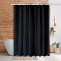 qtlines Shower Curtains for Bathroom, Machine Washable Waterproof Mould Resistant Polyester Fabric Curtains, Weighted Hem