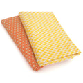 Bright Stem Organic Cotton Tea Towels | Set of 2 Modernist Patterns