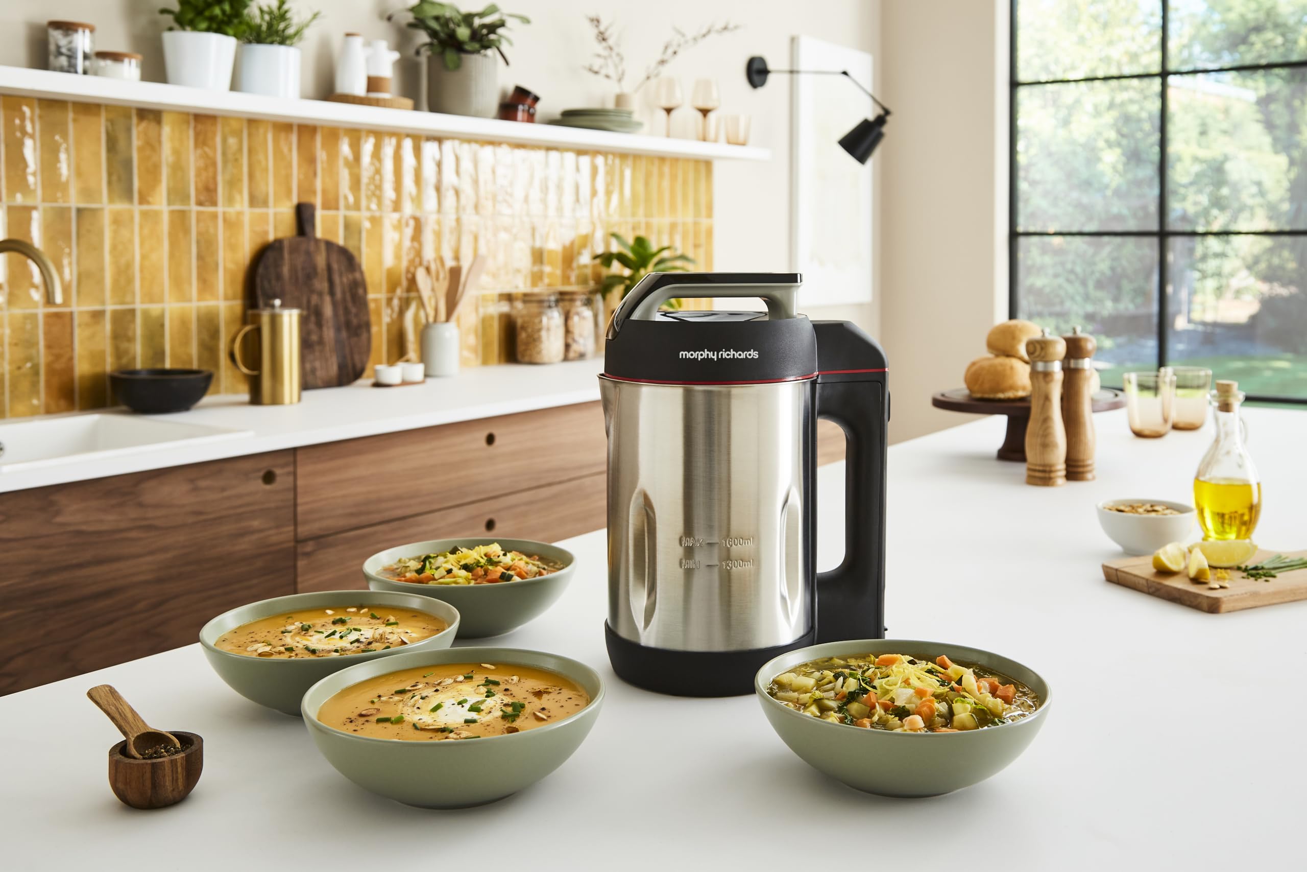Morphy Richards Sauté & Soup Maker | 1.6L Non-Stick Jug with 4 Settings