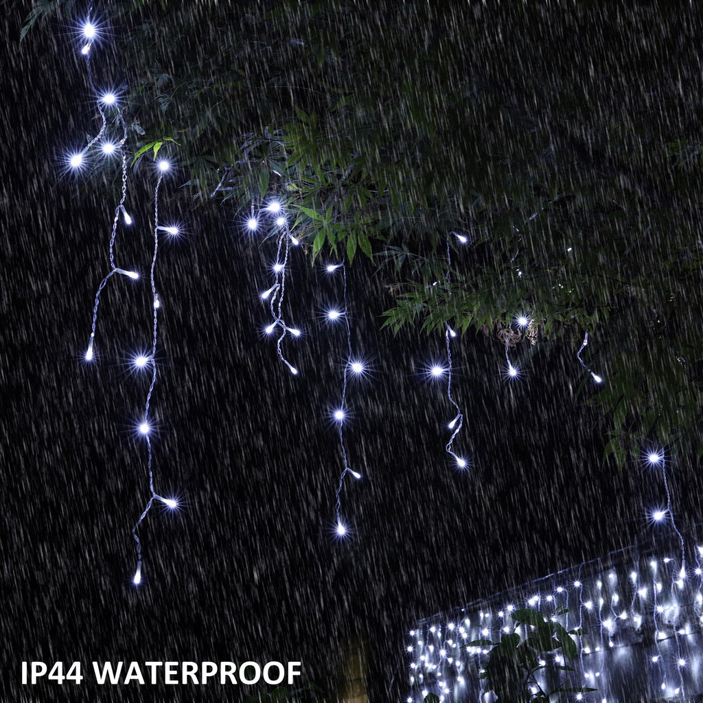 YOSION 500 LED Icicle Lights | 49ft Color Changing Warm White String Lights