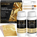 LUVBOATE Gold Leaf Kit – Water Based Gilding Adhesive Set with 100 Sheets