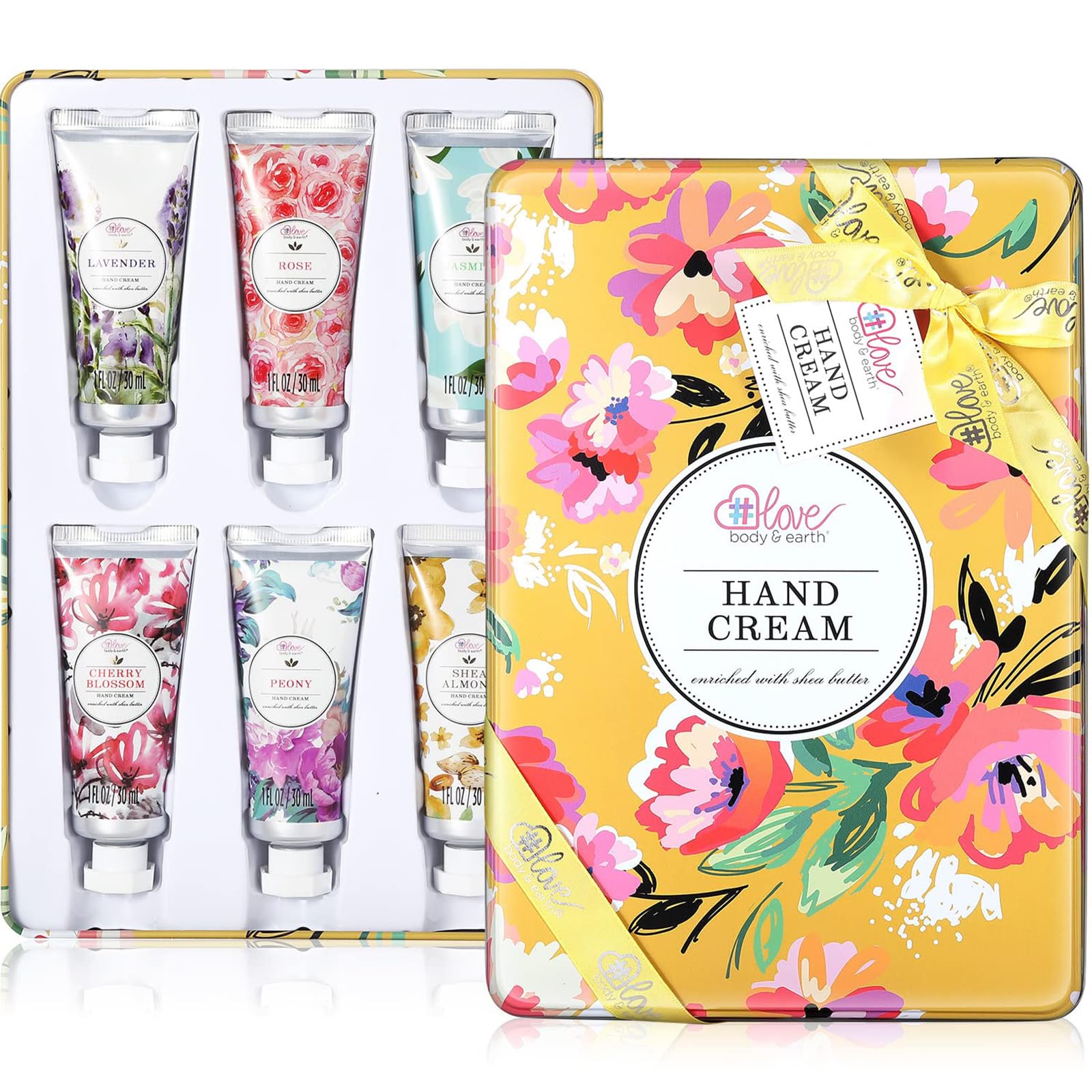 Jolof Store Hand Cream Gift Set | 6-Pack Shea Butter Travel Lotions