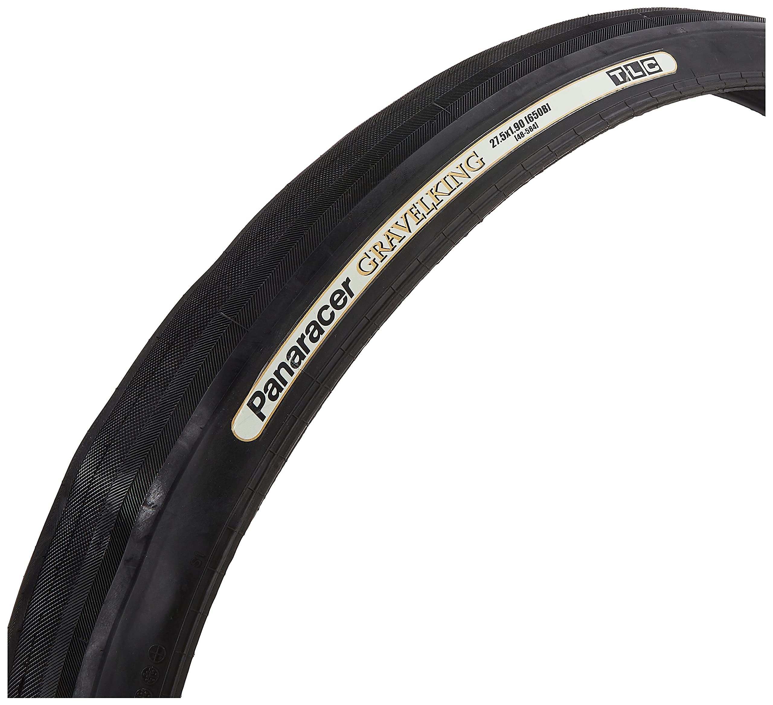 Panaracer GravelKing Slick TLC Folding Tyre - Black - 27.5 x 1.90