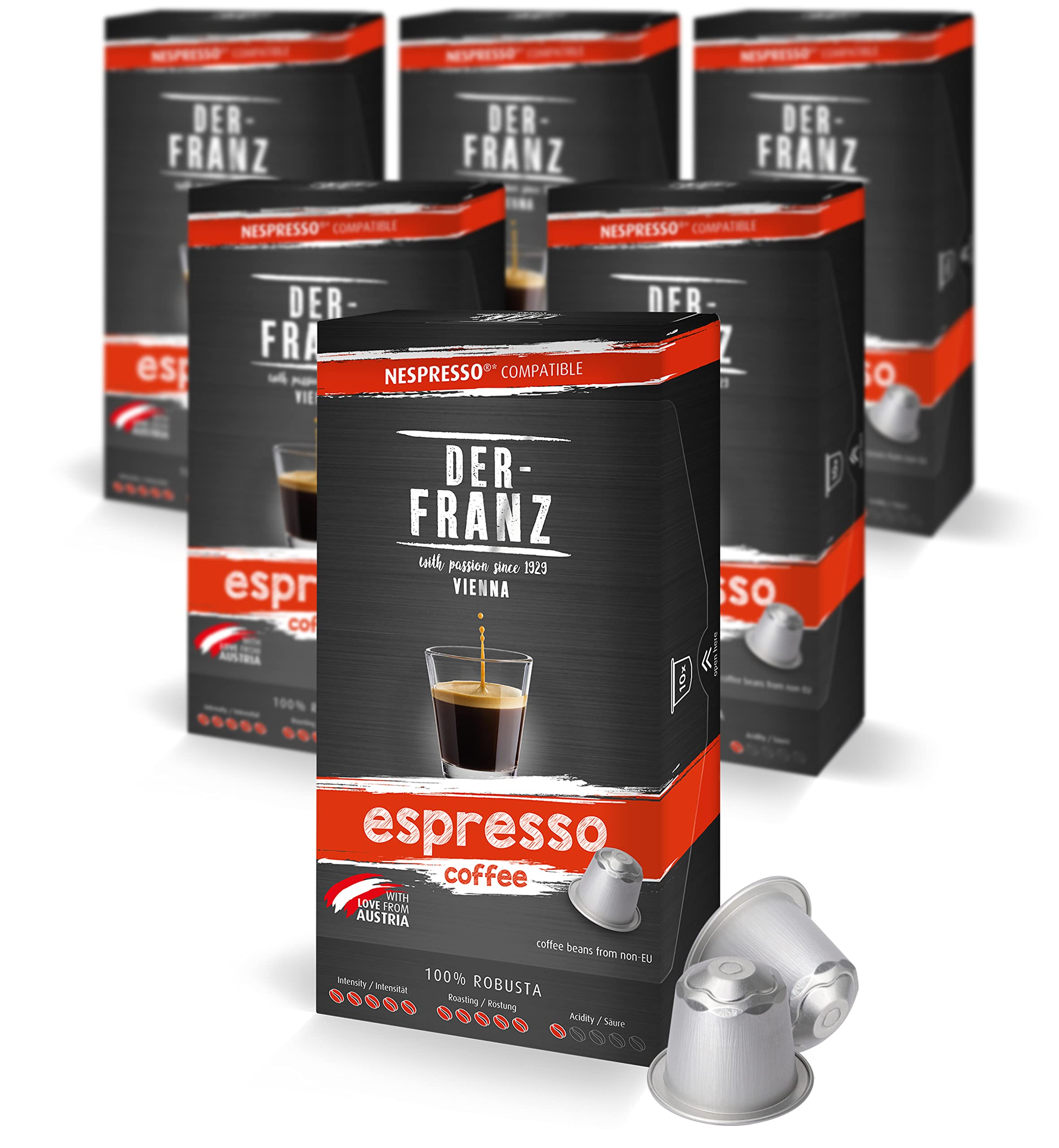 Jolof Store Nespresso Compatible Espresso Coffee Capsules - 60 Pods