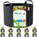 SHEEFLY 15 Gallon Grow Bags - 10 Pack Non-Woven Fabric Pots with Handles