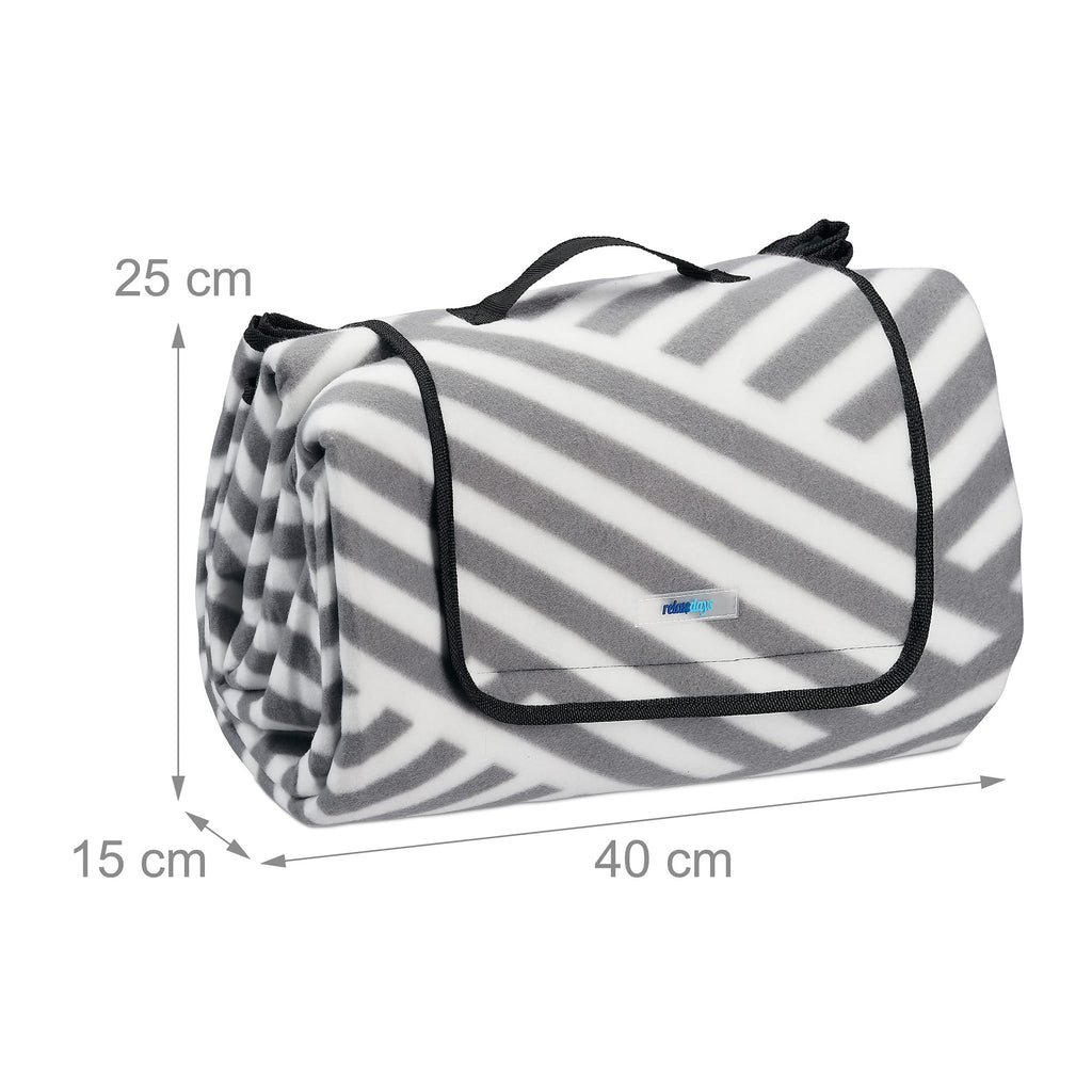 Relaxdays XXL Picnic Blanket | Insulated 200x200cm Folding Beach Rug