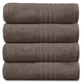 GC Gaveno Cavailia Hampton Hand Towel Set - 100% Cotton, Walnut, 4 Pack