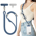 SURPHY Adjustable Crossbody Phone Lanyard – Denim Blue Neck Strap