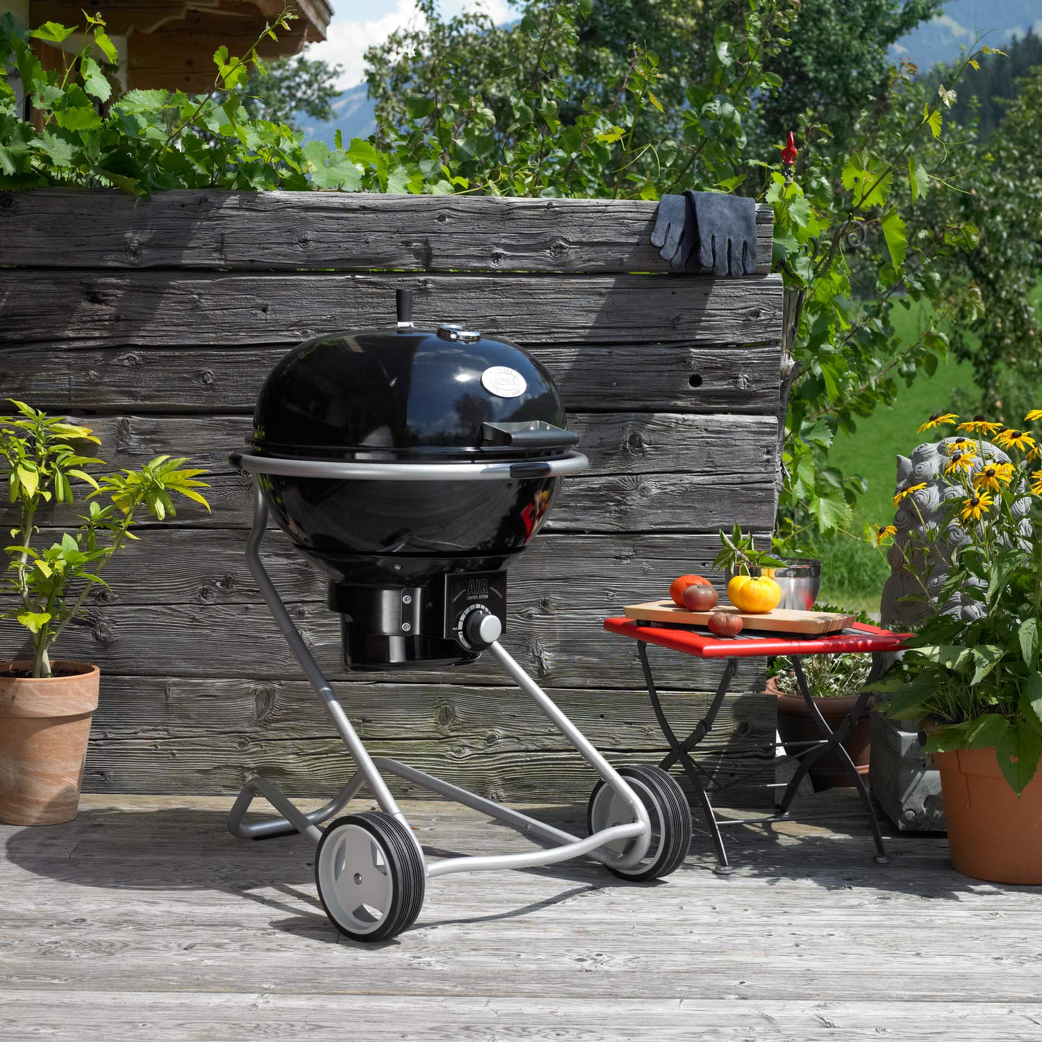 Rösle Kettle Grill Cover – Waterproof Black Polyester for F60 & F60 AIR