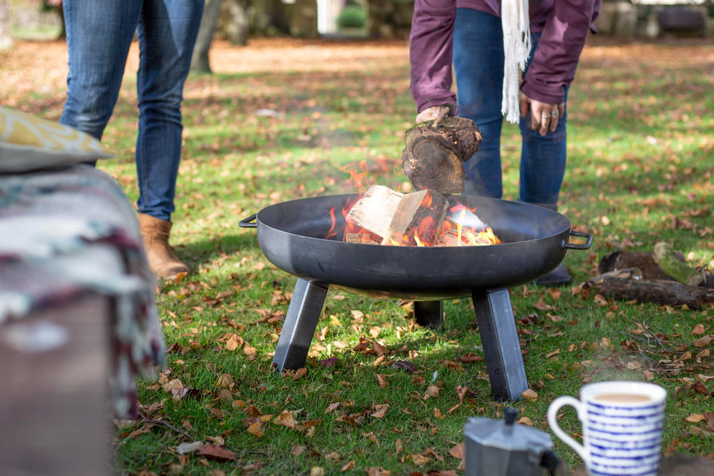 La Hacienda Pittsburgh Small Fire Pit – Oiled Steel Outdoor BBQ