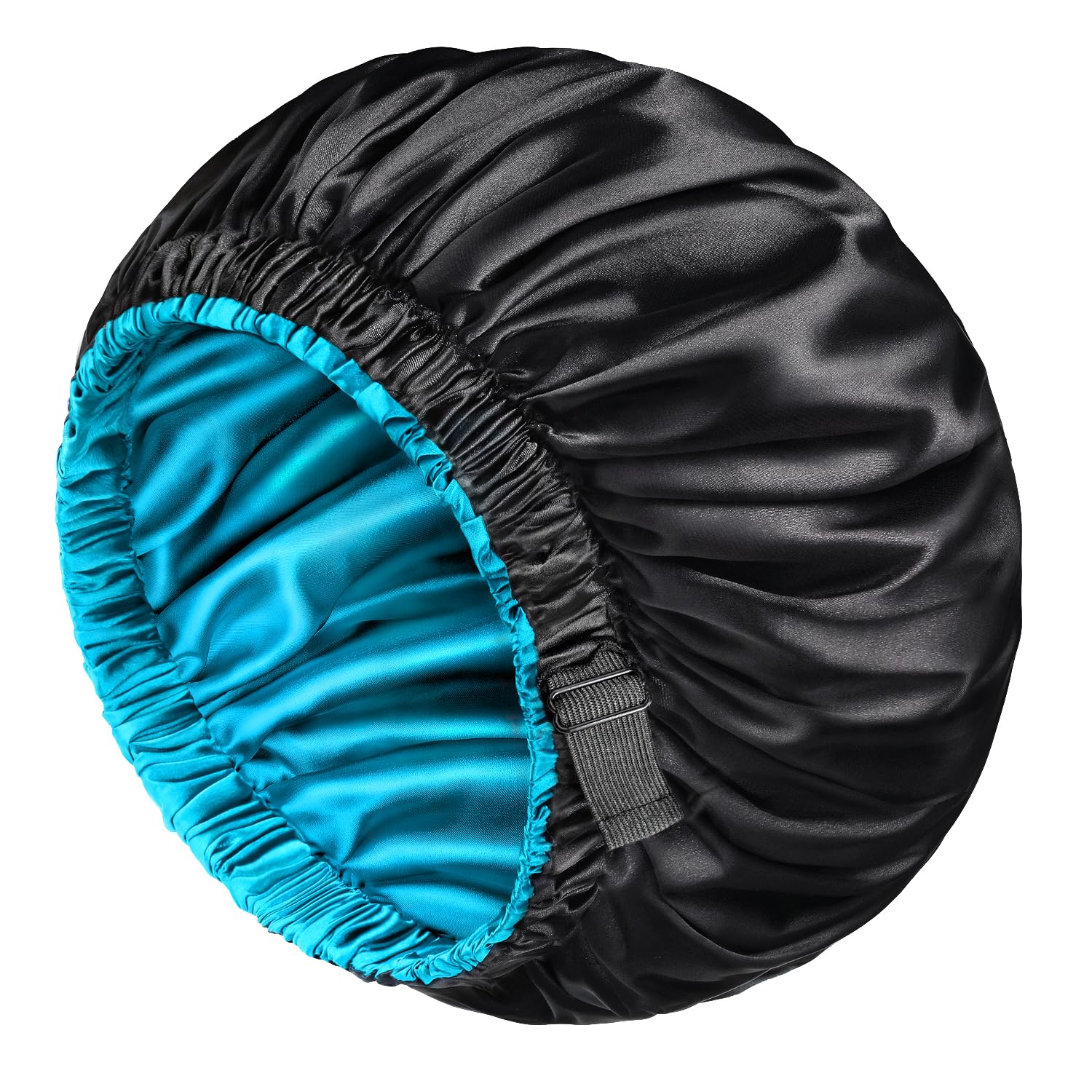 mikimini Satin Bonnet | Double Layer Large Hair Wrap with Adjustable Band