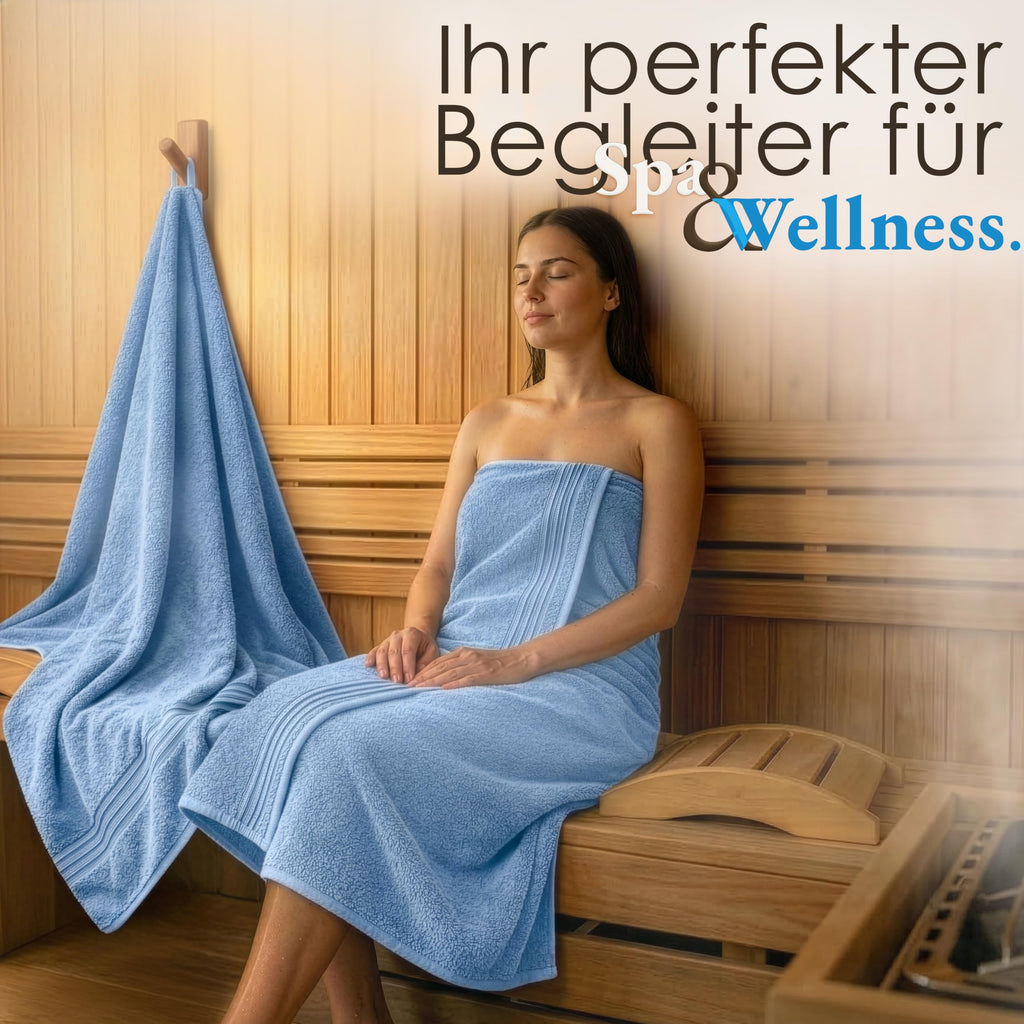 Hammetex Bathrobe 100% Cotton Unisex for Men and Women Quality 400 g/m² Quality Soft Absorbent Terry Towelling Bathrobe for Couples with Pockets - image 3
