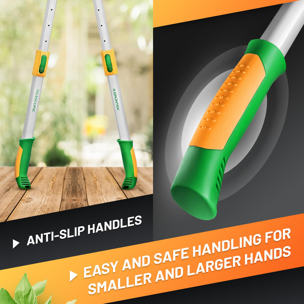 GRÜNTEK Telescopic Bypass Loppers – Heavy-Duty 685-1050mm Garden Shears