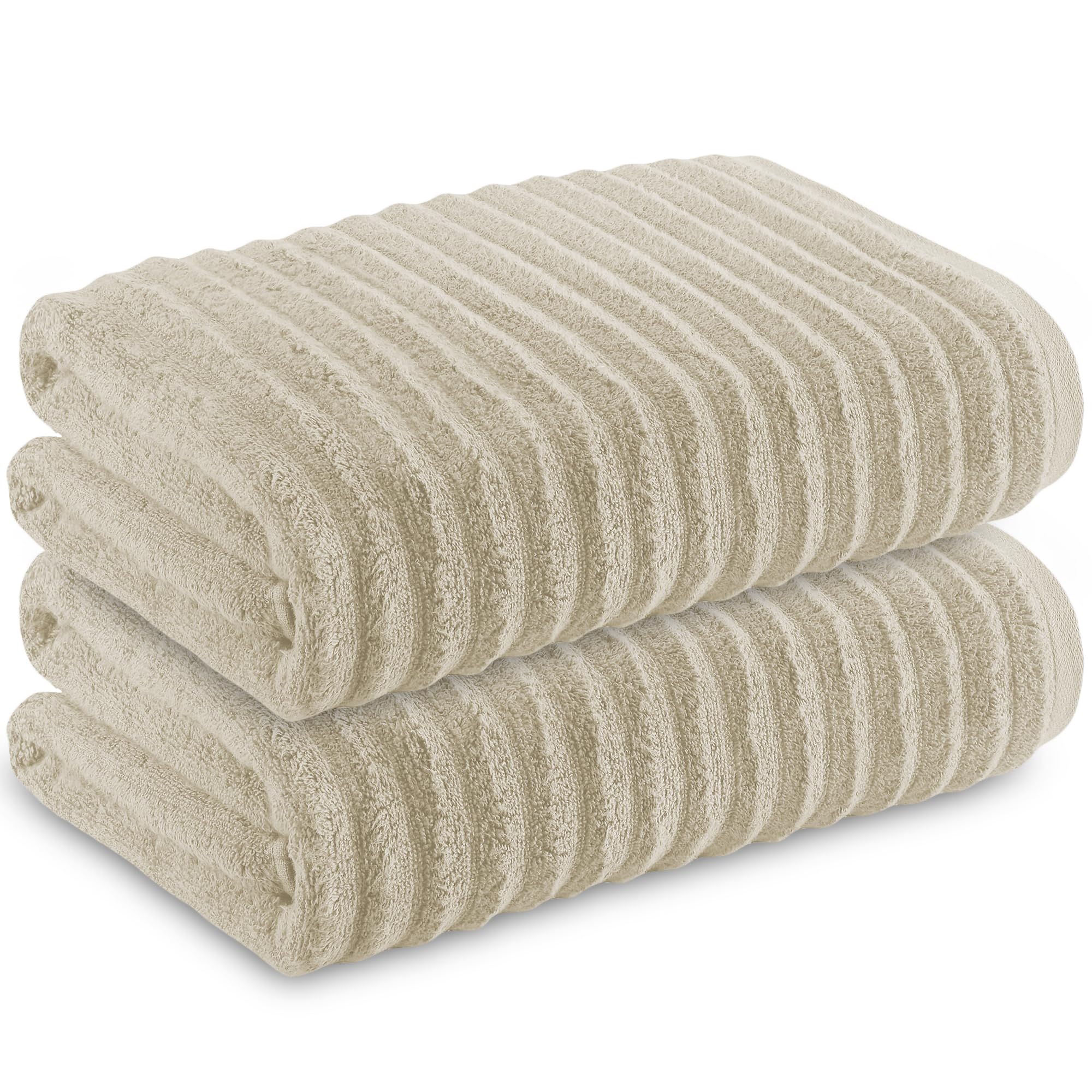 Towelogy Bamboo Extra Large Bath Towels | 2 Pack Absorbent Bath Sheets