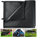 Honsaifau Waterproof Tarpaulin | 2m x 3m Black 420D Oxford Fabric Tarp