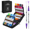 Ohuhu 100 Colours Dual Tip Brush Pens – Art Markers with Fineliner