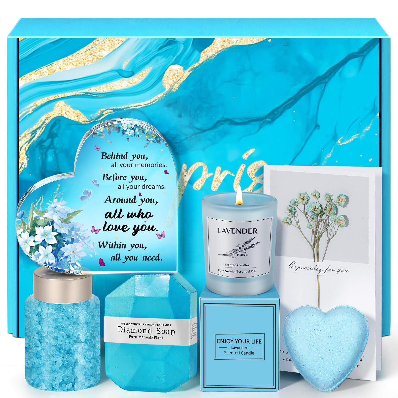Jolof Store Spa Gift Set – Lavender Bath & Body Pamper Hamper for Women