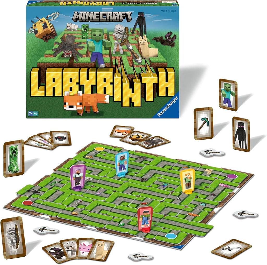 Ravensburger Minecraft Labyrinth Board Game – Family Strategy Game