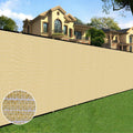 Sunnyglade 4' x 50' Privacy Fence Screen – Heavy Duty HDPE Mesh, Sand