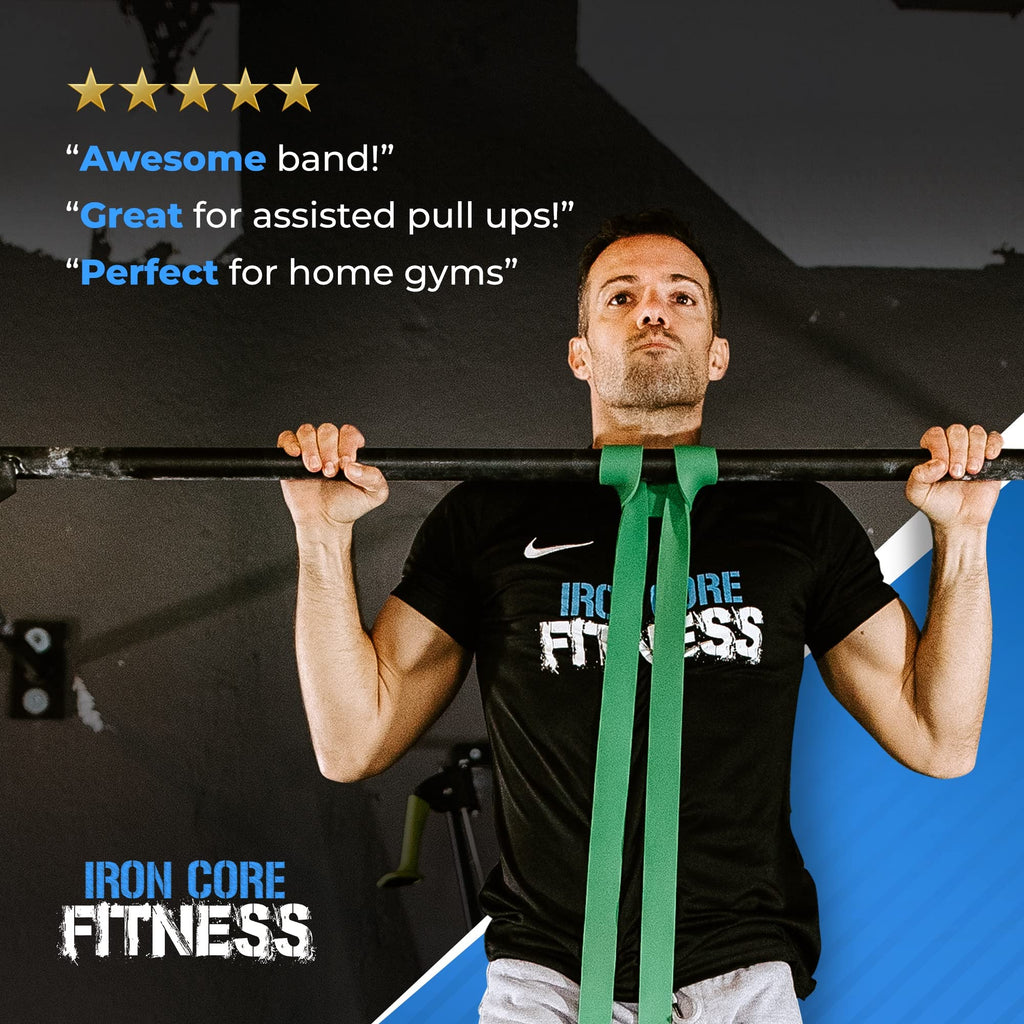 Iron Core Fitness Pull Up Assistance Bands - 5 Piece Resistance Set