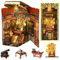 Minicity Book Nook Kit – DIY 3D Wooden Puzzle Chinese Study Shelf Insert