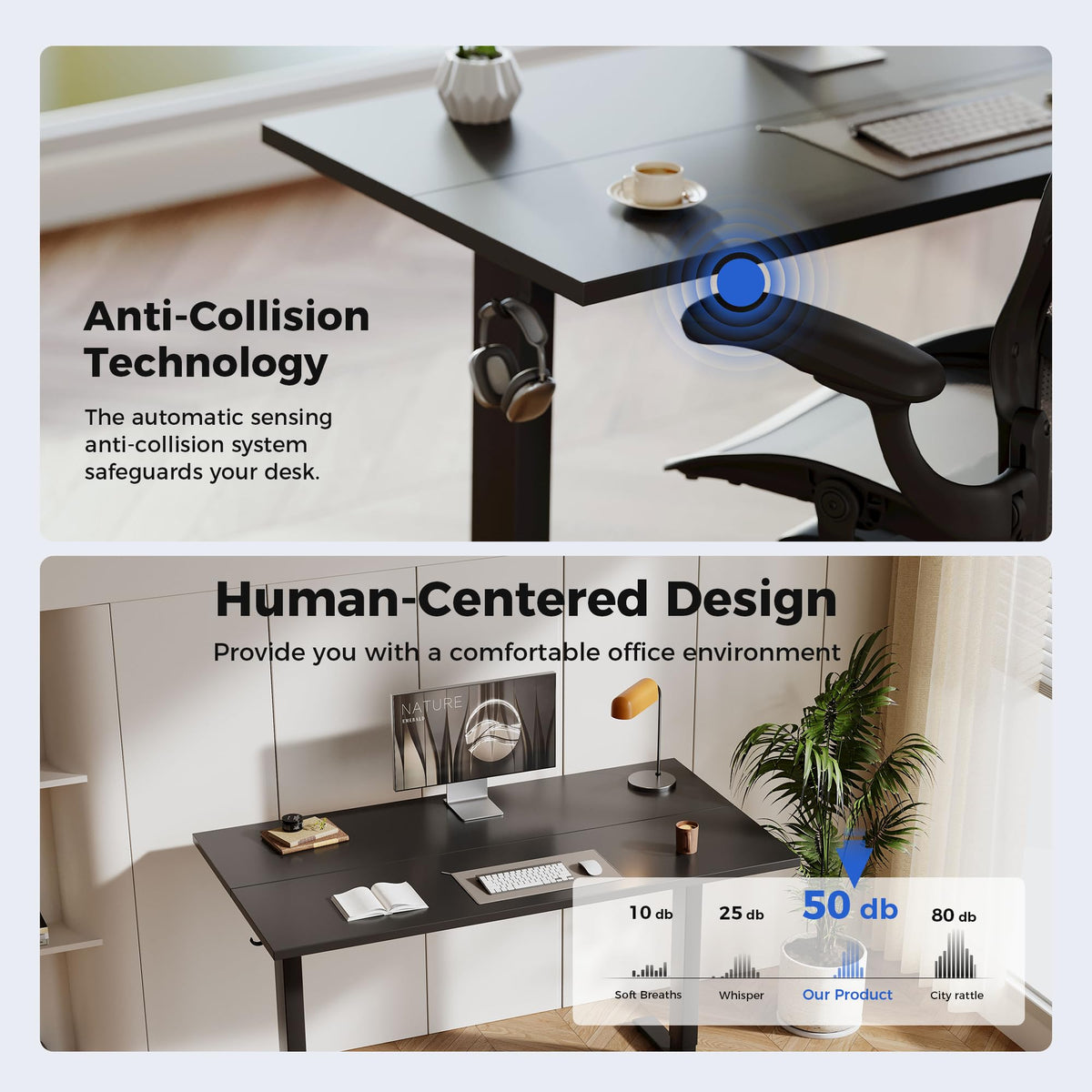 Agilestic Electric Standing Desk, 2 Memory Buttons, 160x60cm - image 4
