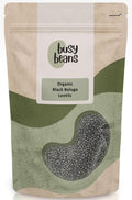 Busy Beans Organic Black Beluga Lentils – 1kg Certified Organic