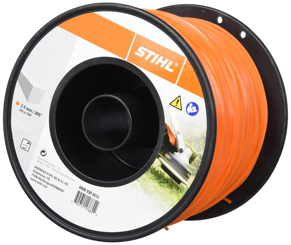 Stihl Square Mowing Line – 2.4 mm x 253 m Durable Trimmer Thread