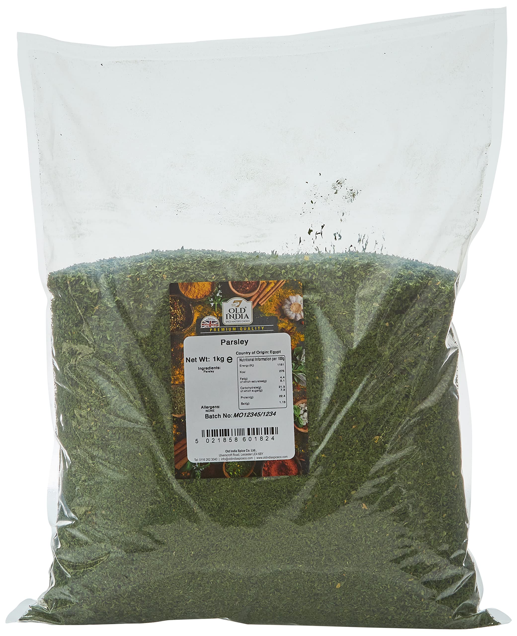 Old India Dried Parsley 1kg – Bulk Culinary Herb and Kitchen Spice