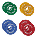 EVERYMATE Fractional Weight Plates Set - 8 Micro Rubber Plates for Barbells