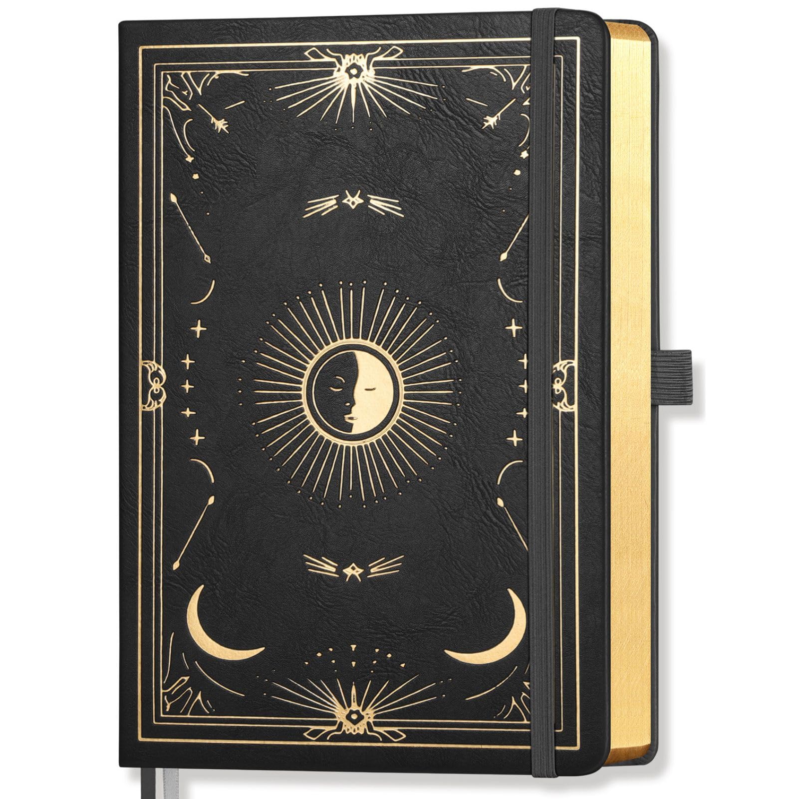 LOAPEM A5 Sketchbook – 100 GSM Hardcover Leather Blank Notebook, 192 Pages